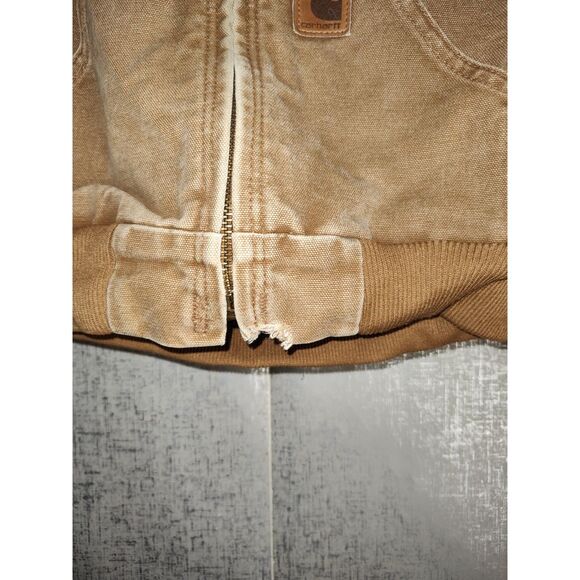 Carhartt Youth Brown Hooded Jacket Sz M - Picture 4 of 5